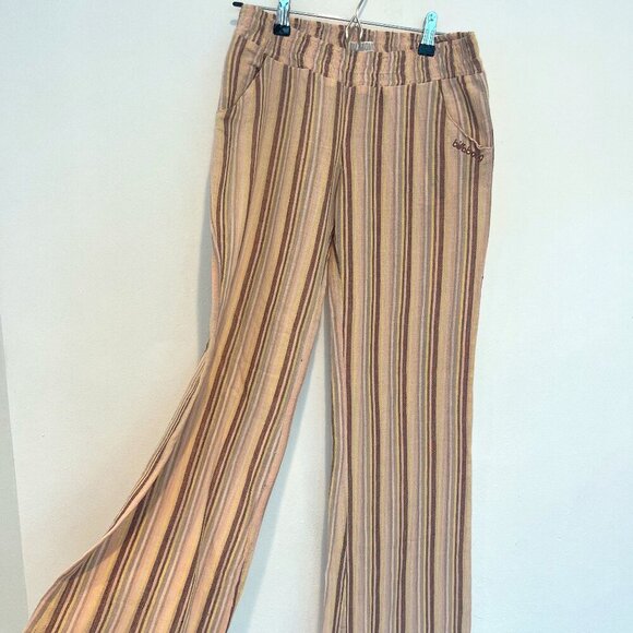Billabong Pants - Billabong Low Rise Striped Beach Pants Size Small